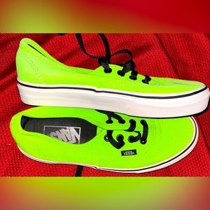 Vans *NEON green” men sz 4.5 / w sz 6 - 6.5